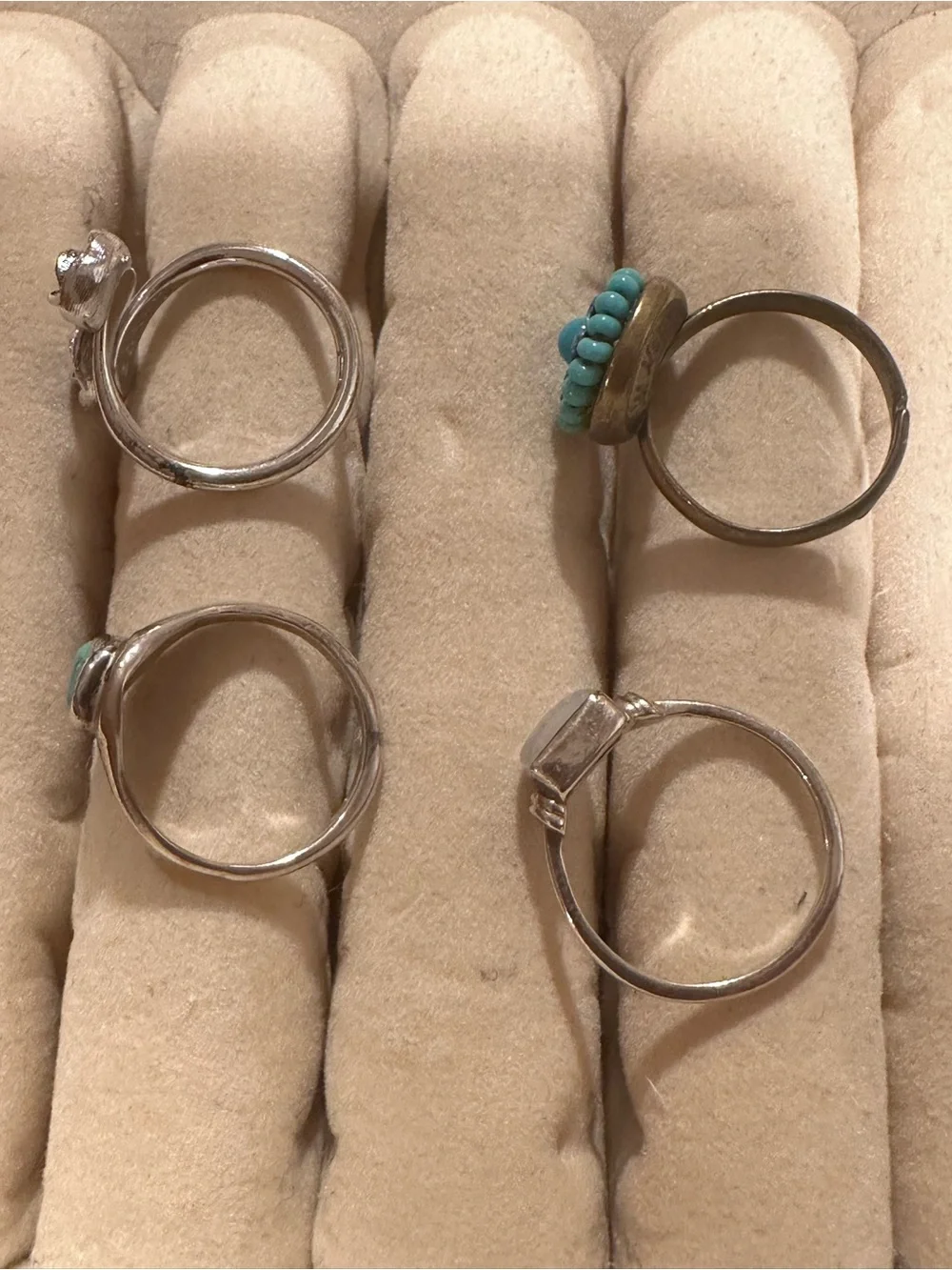 4 vintage rings- size 8 - price per ring or combine for deal